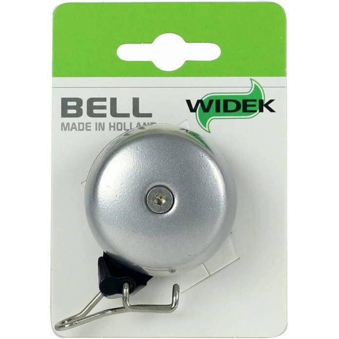 Widek paperclip in zilver op kleurrijke kaart, geschikt als fietsbellen accessoire voor Widek fietsen.