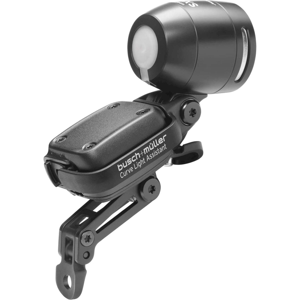 Busch & Müller koplamp Leval 6-15Dc met bochtenlichtassistent, helder en duurzaam voor fietsverlichting.