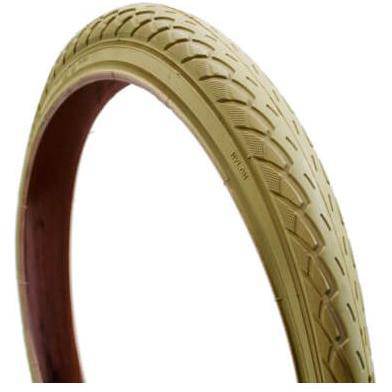 Deli Tire stadsfiets buitenband Sa-206 16x1,75 crème met profiel, geschikt voor stadsfietsen en lichte ritten.