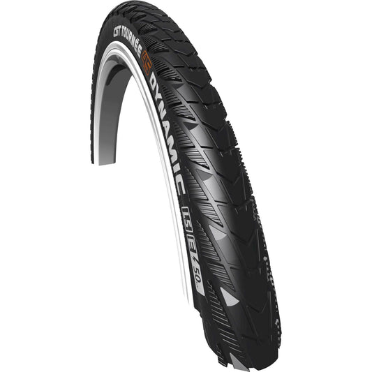 Cst Buitenband Tournee Dynamic 26 X 1.75 Zwart Met Reflecterende Lijnen - Le Coq Wielerartikelen