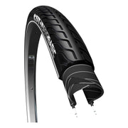 CST 28-inch E-bike buitenband BasicZwart met reflectie, stevige fietsband voor buitengebruik