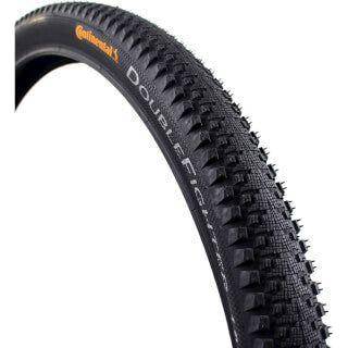 Continental Gravelband Doublefighter III 26x1.90 zwart, stevige buitenband voor gravelbiken, zichtbaar met profiel en zwarte kleur.