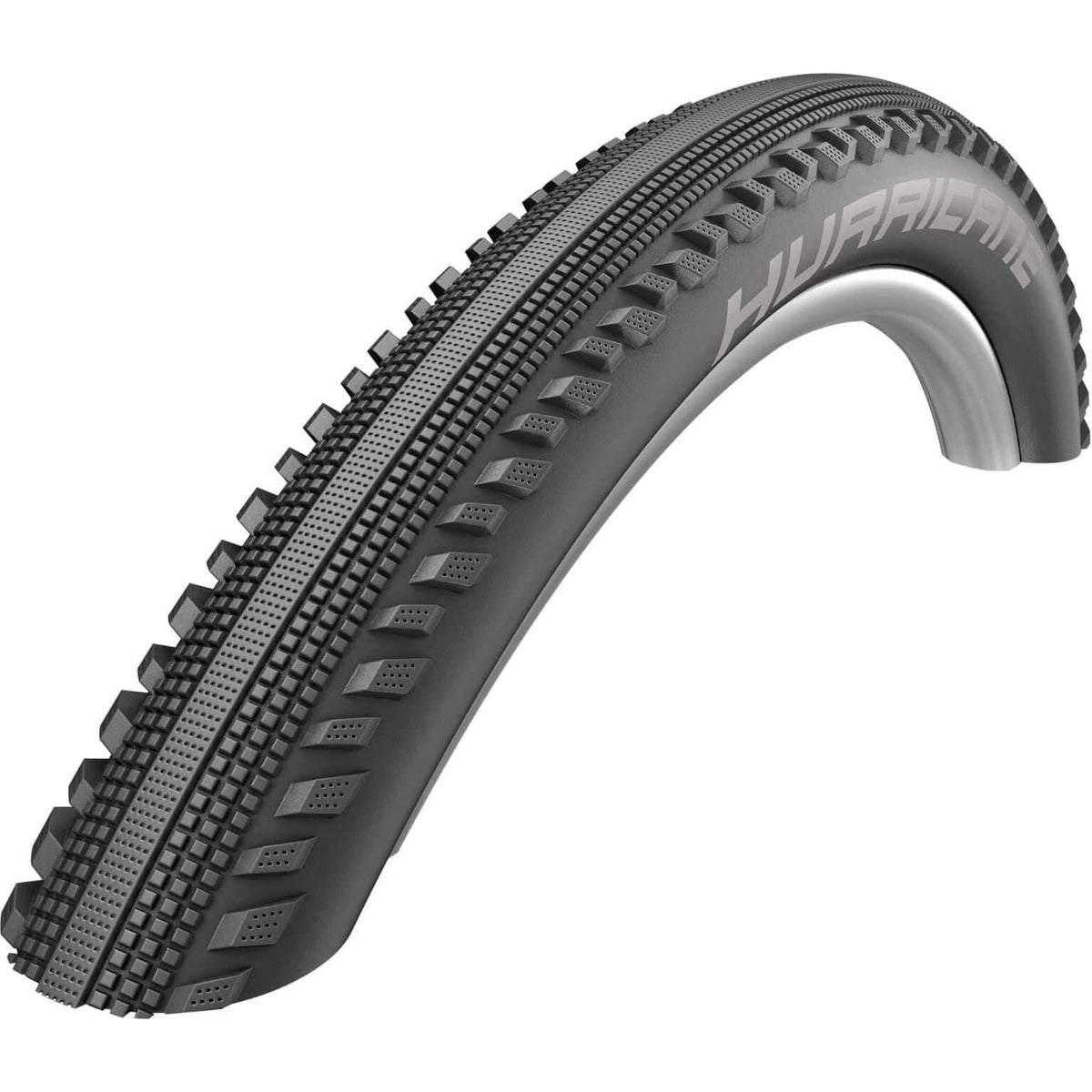 Zwarte Schwalbe Hurricane Perf 28x1.60 stadsfiets buitenband, geschikt voor stadsfiets, zichtbaar op de afbeelding.