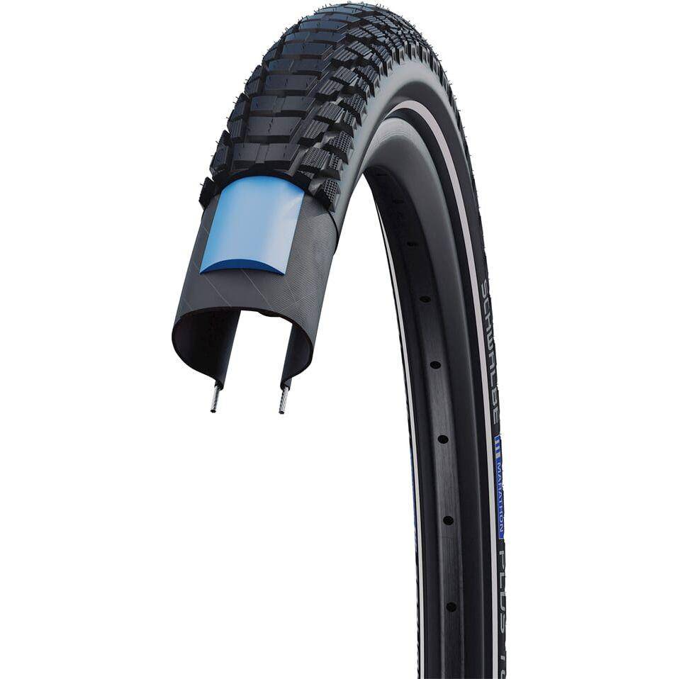 Schwalbe Buitenband 28" Marathon Plus Tour ADDIX SmartGuard - Zwart - Le Coq Wielerartikelen