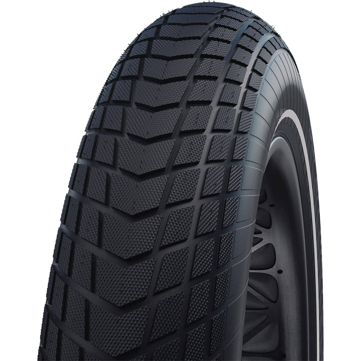Schwalbe 20-inch Super Moto-X stadsfiets buitenband met Reflectie, zwart, ADDIX Performance, 100-406, geschikt voor stadsfietsen.