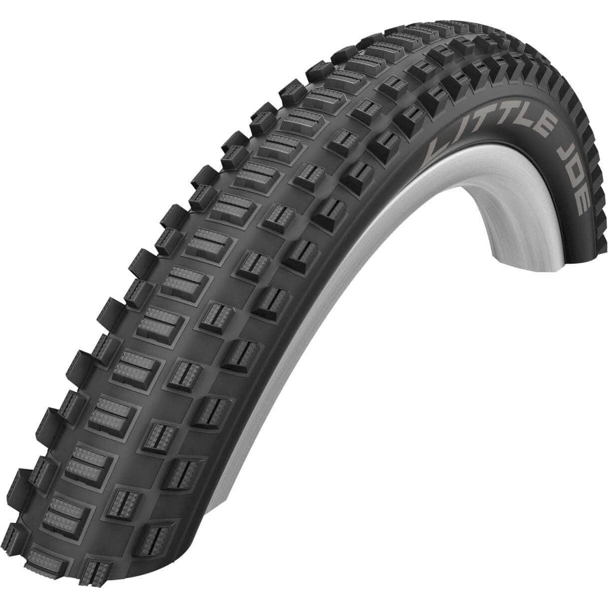 Zwarte Schwalbe Little Joe MTB buitenband 20 x 2.00 met vouw voor fietsen op ruige terreinen