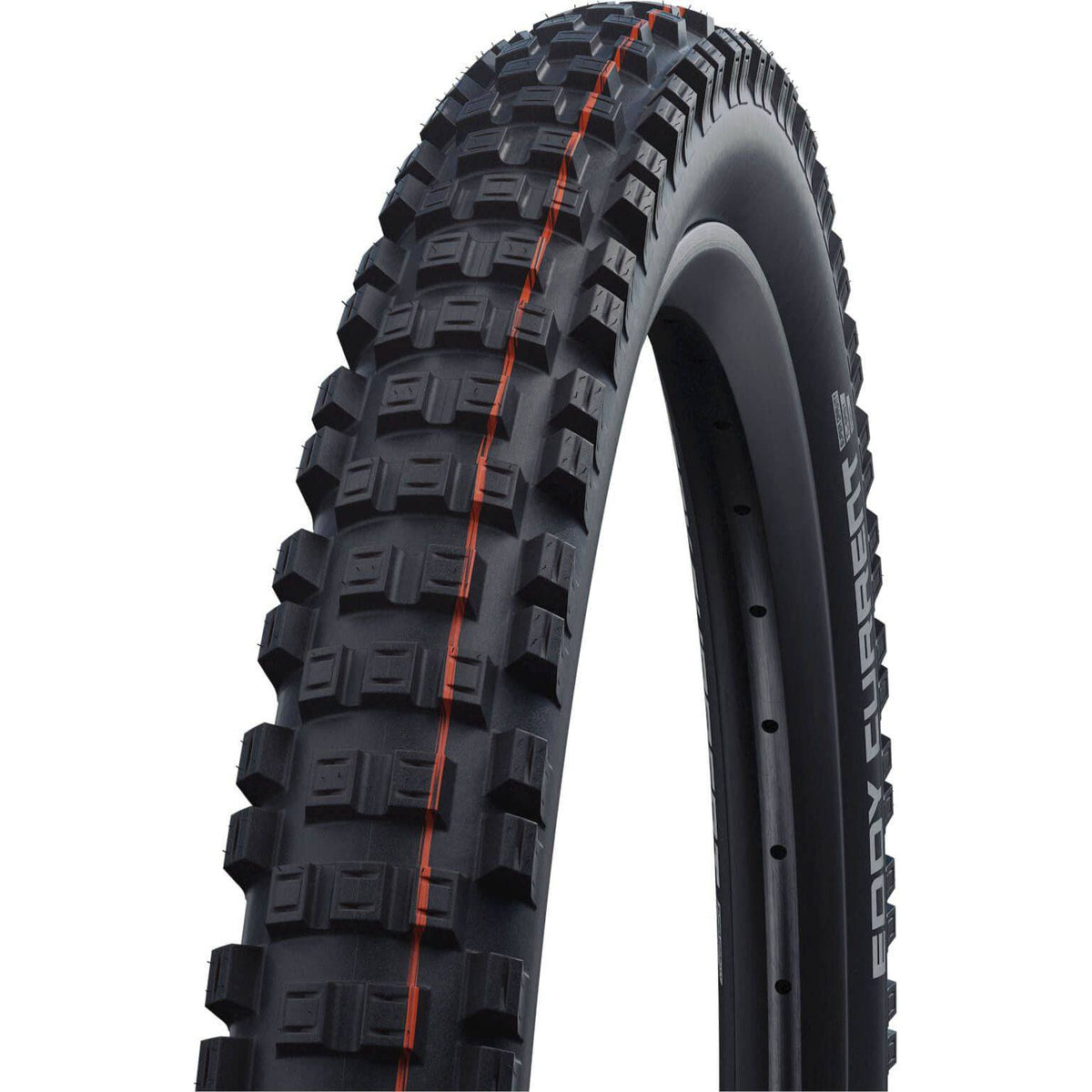 Zwarte Schwalbe Eddy Current 27.5" MTB buitenband achter, Vouwband, TLE ADDIX Soft, Super Gravity, geschikt voor mountainbiken.