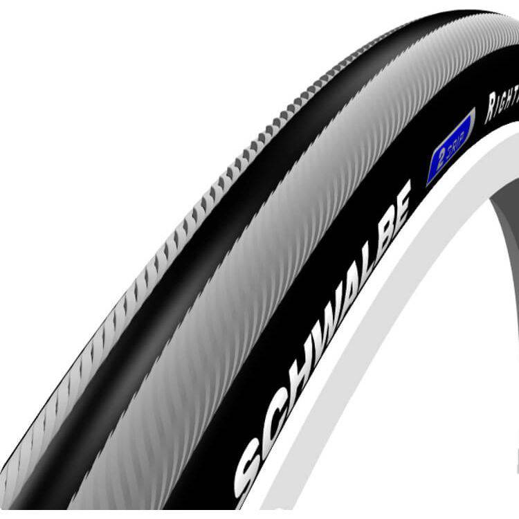 Schwalbe stadsfiets buitenband Rightrun 24x1.00 grijs voor stadsfietsen en recreatief gebruik