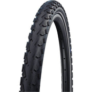 Schwalbe Land Cruiser K-Guard 28x1.60 stadsfiets band in zwart, geschikt voor betrouwbare fietsprestaties.