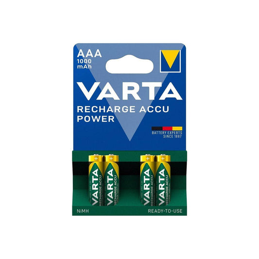 Varta Batterij R03 Aaa Oplaadbaar 1000Mah Kaart (4) - Le Coq Wielerartikelen