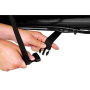 Babboe bakfietsschoenen Carve/Curve/Flow/Go in zwart, beschermhoes voor driewielers, zichtbaar op de afbeelding