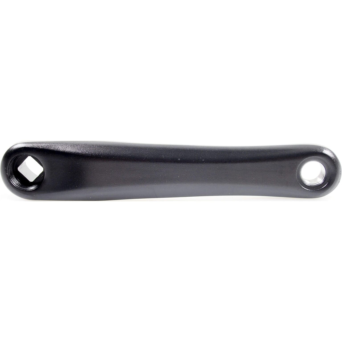 Zwarte Bafang crank links voor M300 en M400 e-bike, geschikt voor fietsreparatie en onderhoud.
