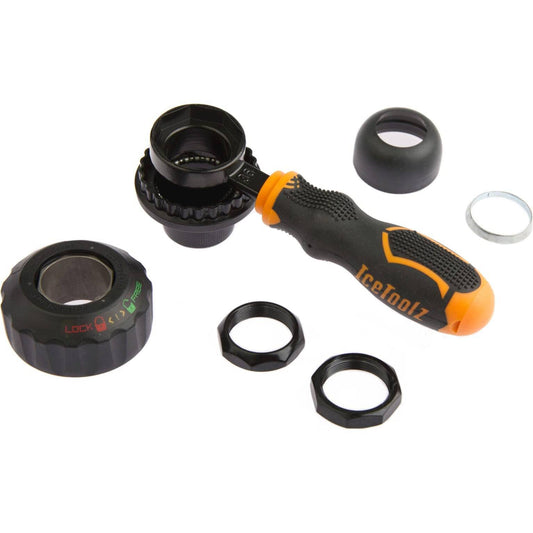 Balhoofdmoersleutel 32/36Mm Icetoolz 240Nx10 Voor Post-Modern Of Shimano Balhoofd Lock Systemen - Le coq wielerartikelen