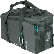 Zwarte Basil Discovery 365D bagagedragertasche van 9 liter met afmetingen 36x16x20 cm, geschikt voor bagage en reizen