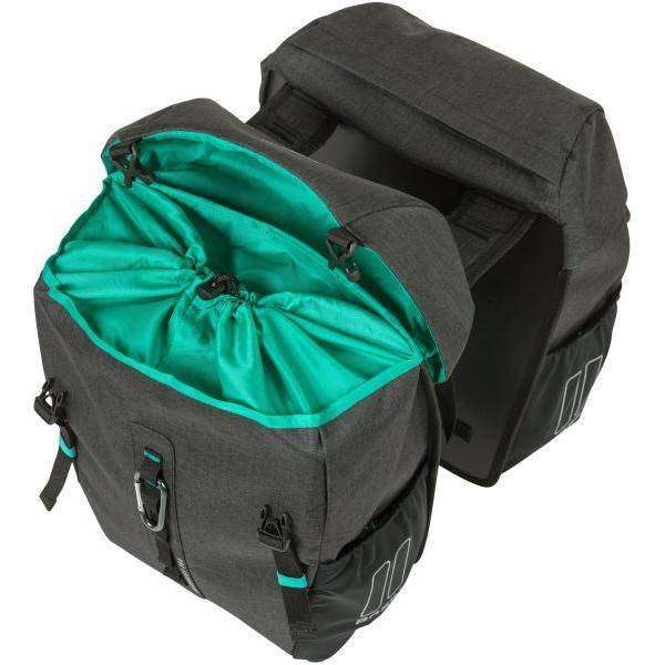 Basil Dubbele Fietstas Discovery 365D 18 Liter 30 X 15 X 31 Cm - Black Melee - Le coq wielerartikelen
