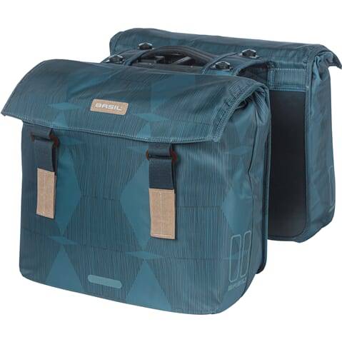 Basil Dubbele Fietstas Elegance Met Mik-Systeem 40-49 Liter 42,5 X 38 X 16 Cm - Le coq wielerartikelen