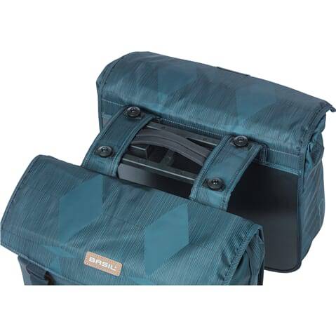 Basil Dubbele Fietstas Elegance Met Mik-Systeem 40-49 Liter 42,5 X 38 X 16 Cm - Le coq wielerartikelen