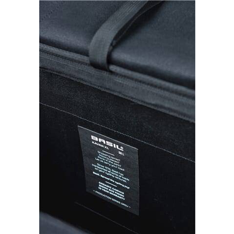 Basil Dubbele Fietstas Kavan Eco Classic 58 Liter 37 X 24 X 33 Cm - Zwart - Le coq wielerartikelen