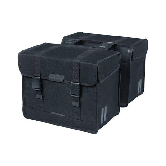 Basil Dubbele Fietstas Kavan Eco Classic 68 Liter 40 X 25 X 33 Cm - Zwart - Le coq wielerartikelen