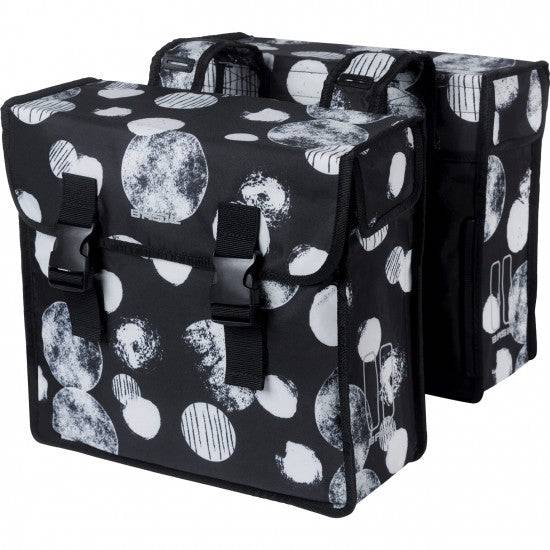 Basil Dubbele Fietstas Mara Xl Sphere 35 Liter 14 X 36 X 44 Cm - Zwart/Grijs - Le coq wielerartikelen