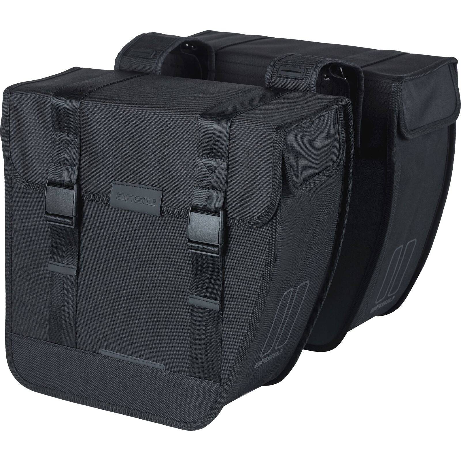 Basil Dubbele Fietstas Tour Xl 35 Liter 34 X 14 X 35 Cm - Zwart - Le coq wielerartikelen