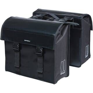 Basil Dubbele Fietstas Urban Load Mik 48-53 Liter 38 X 17 X 43 Cm - Zwart/Zwart - Le coq wielerartikelen