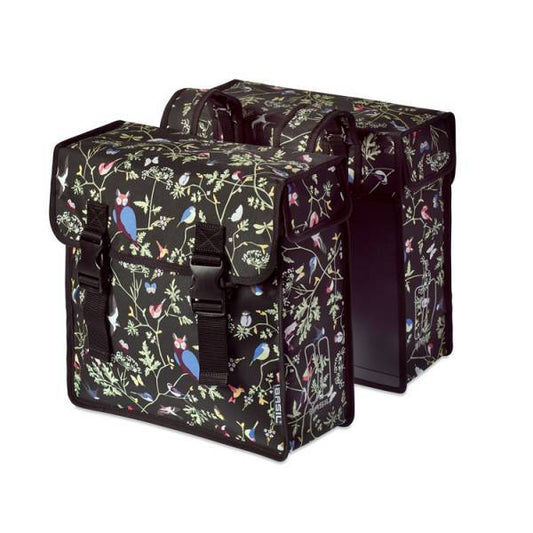 Basil Dubbele Fietstas Wanderlust 35 Liter 36 X 14 X 41 Cm - Houtskool - Le coq wielerartikelen
