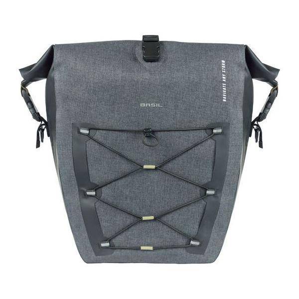 Basil Enkele Fietstas Navigator Storm L 25-31 Liter 46 X 36 X 18 Cm - Zwart - Le coq wielerartikelen
