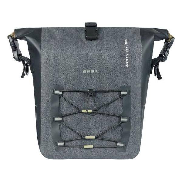 Basil Enkele Fietstas Navigator Storm M 12-15 Liter 34 X 28 X 17 Cm - Zwart - Le coq wielerartikelen