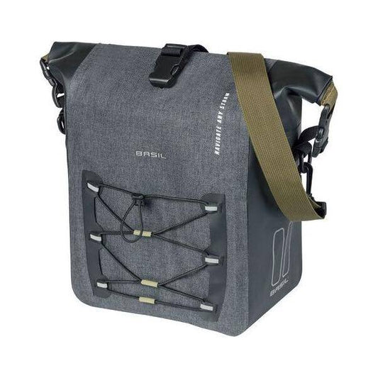 Basil Enkele Fietstas Navigator Storm M 12-15 Liter 34 X 28 X 17 Cm - Zwart - Le coq wielerartikelen