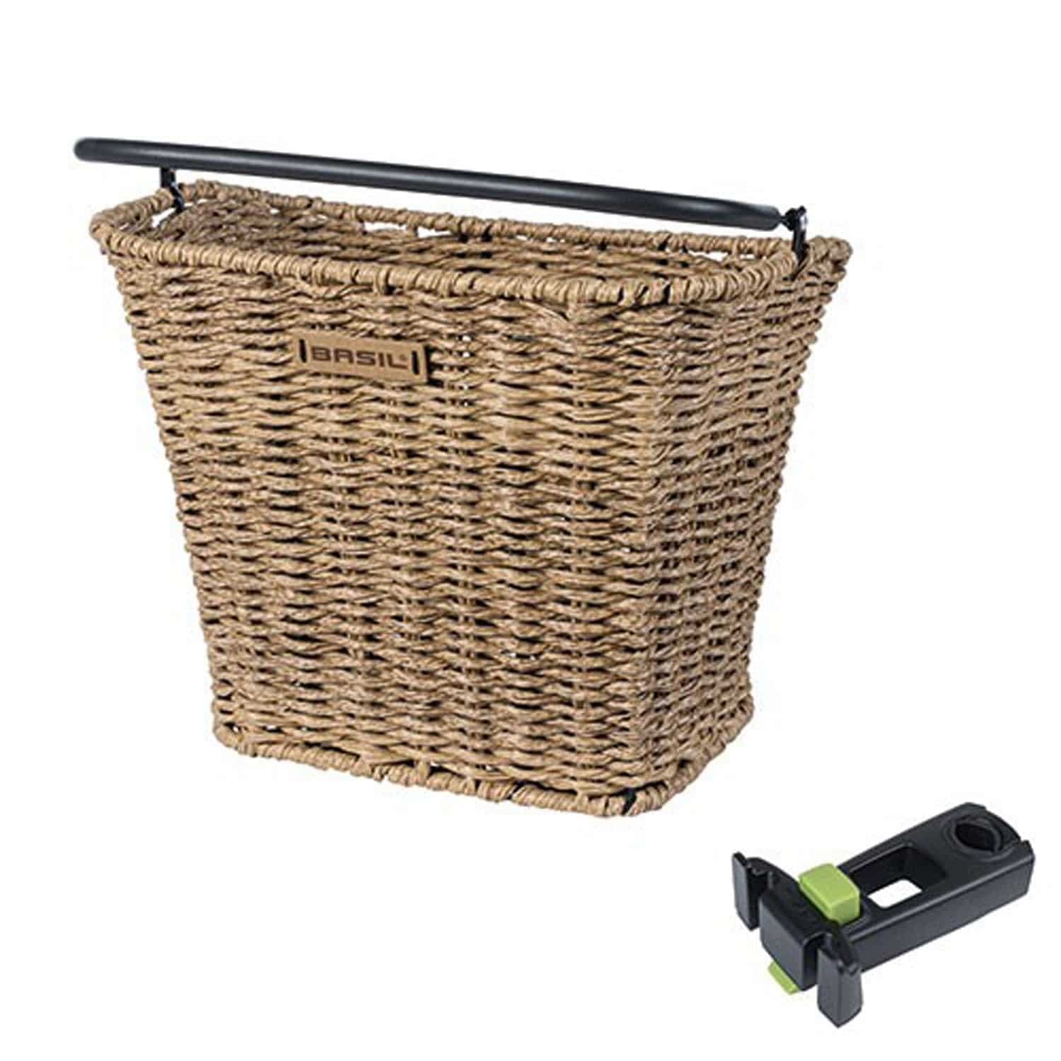 Basil Fietsmand Bremen Rattan Look  Met Kf-Stuurpenhouder 27 X 35 X 29 Cm - Le coq wielerartikelen