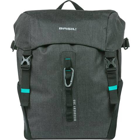 Basil Fietstas Discovery 365D L 20 Liter 30 X 17 X 36 Cm - Zwart - Le coq wielerartikelen
