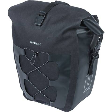 Basil Fietstas Navigator Waterproof 25-31 Liter 32 X 15 X 37 Cm - Zwart - Le coq wielerartikelen
