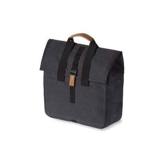 Basil Fietstas Urban Dry Shopper 20 Liter 34 X 16 X 48 Cm - Houtskool Melee - Le coq wielerartikelen