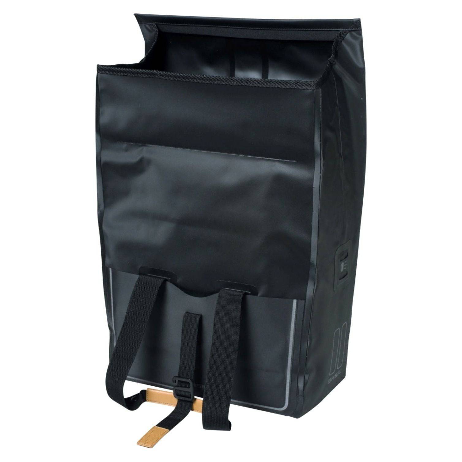 Basil Fietstas Urban Dry Shopper 20 Liter 34 X 16 X 48 Cm - Mat Zwart - Le coq wielerartikelen