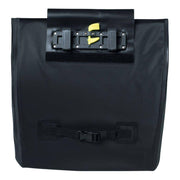 Basil Urban Dry Fietsshopper 20 liter waterdichte zwarte fietstas met mat afwerking, geschikt voor enkel fietstype, 34x16x48 cm
