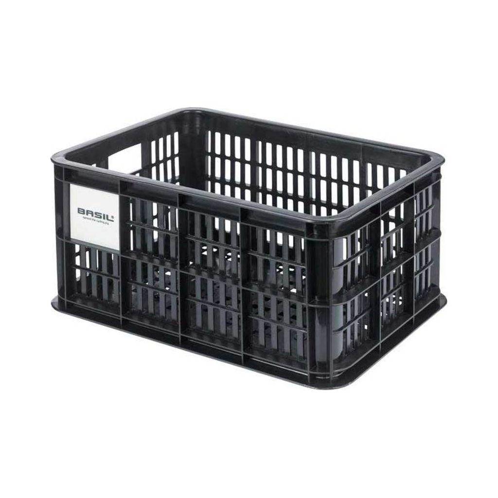 Basil Gerecyclede Fietskrat Crate Mik S 17.5 Liter 29 X 39 X 20 Cm - Black - Le coq wielerartikelen
