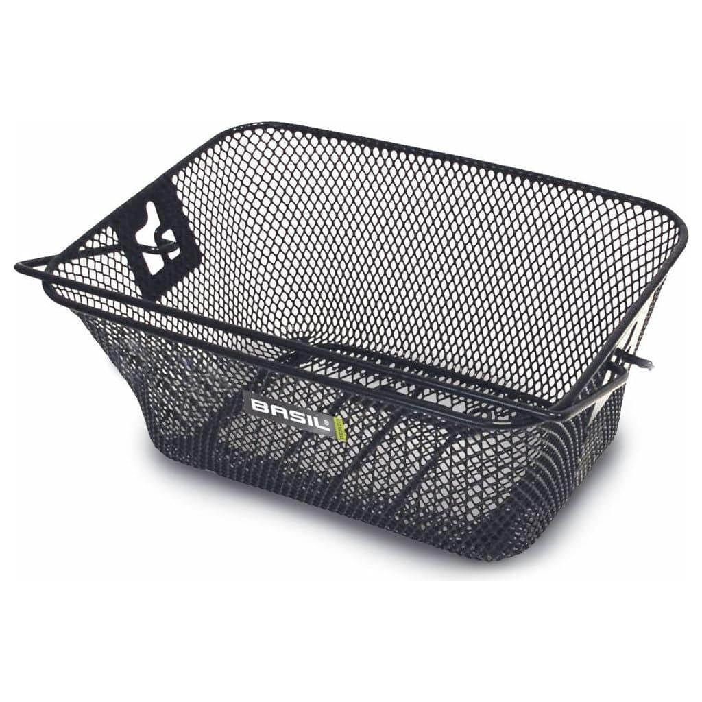Zwarte Basil Kinderfietsmand Tigre van 22x31x14 cm, stevige fietsmand voor kinderen, geschikt voor kinderfietsen.