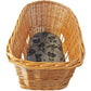 Basil Rieten Hondenfietsmand Pasja Large 50Cm Met Snelsluiting 50 X 42 X 33 Cm - Le coq wielerartikelen