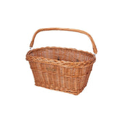 Basil Davos rieten fietsmand van 46x29x22 cm in naturel kleur, geschikt voor fietsaccessoires en bagage.
