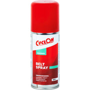 CyclOn Belt Spray, smeermiddel voor riem- en riemwielaandrijving, te zien in de afbeelding op de fles