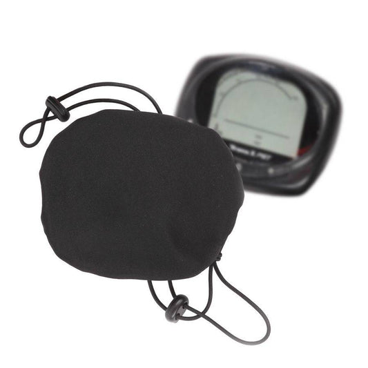 Beschermhoes Voor Stuurdisplay E-Bike Mirage - Trekkoord Met Gespen Max.11X 8 Cm - Zwart - Le coq wielerartikelen