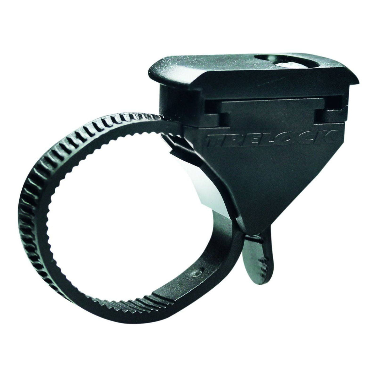 Beugel van Trelock ZL 801 Ø22-32mm, toebehoren voor fietsbeveiliging, weergegeven op een witte achtergrond.