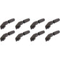 Bevestiging Spatbordstang Mirage Ø3.2Mm - Set Van 8 Stuks - Zwart - Le coq wielerartikelen