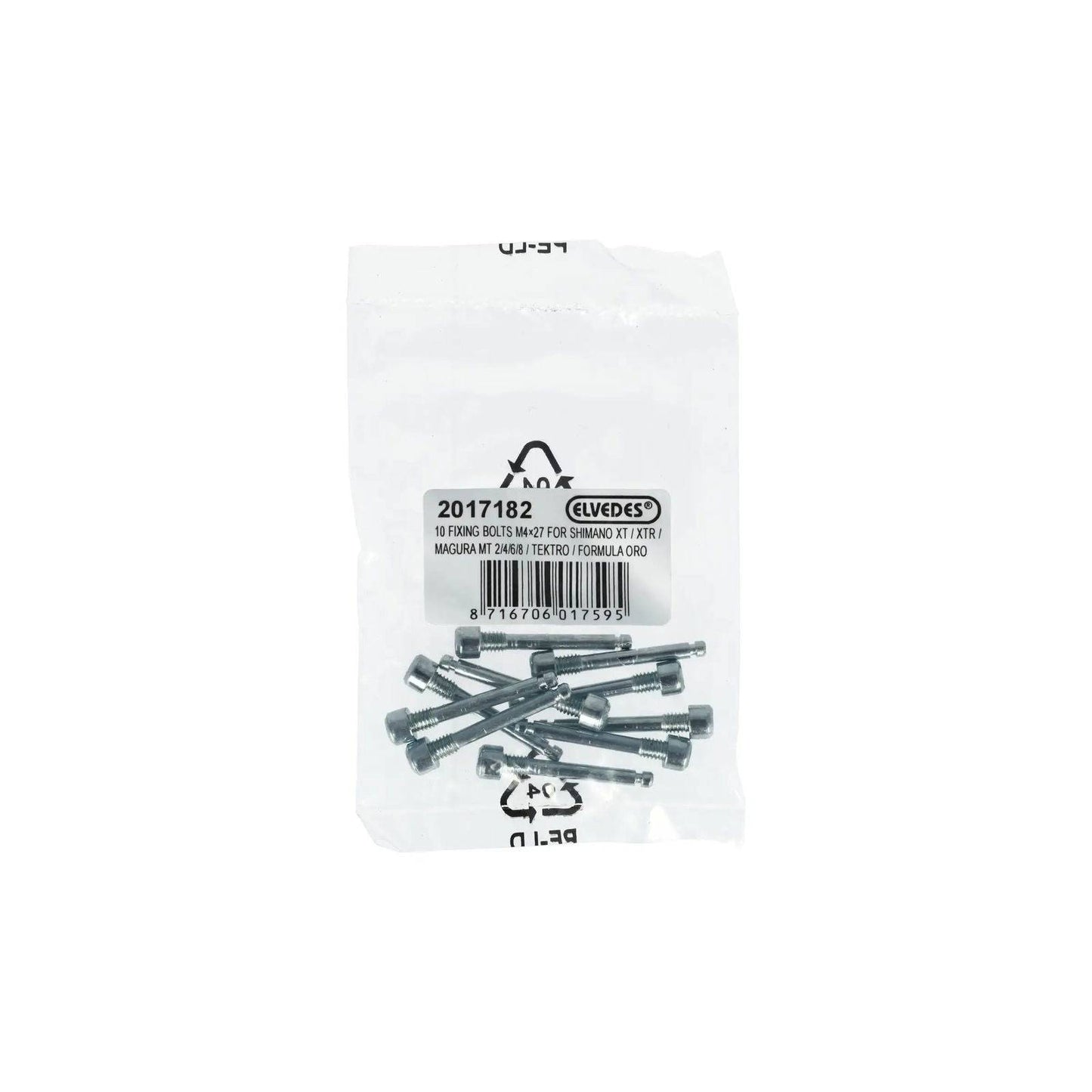 Bevestigingsbouten Elvedes M4×27 Voor Shimano Xt / Xtr, Magura Mt 2/4/6/8, Tektro, Formula Oro (10X) - Le coq wielerartikelen