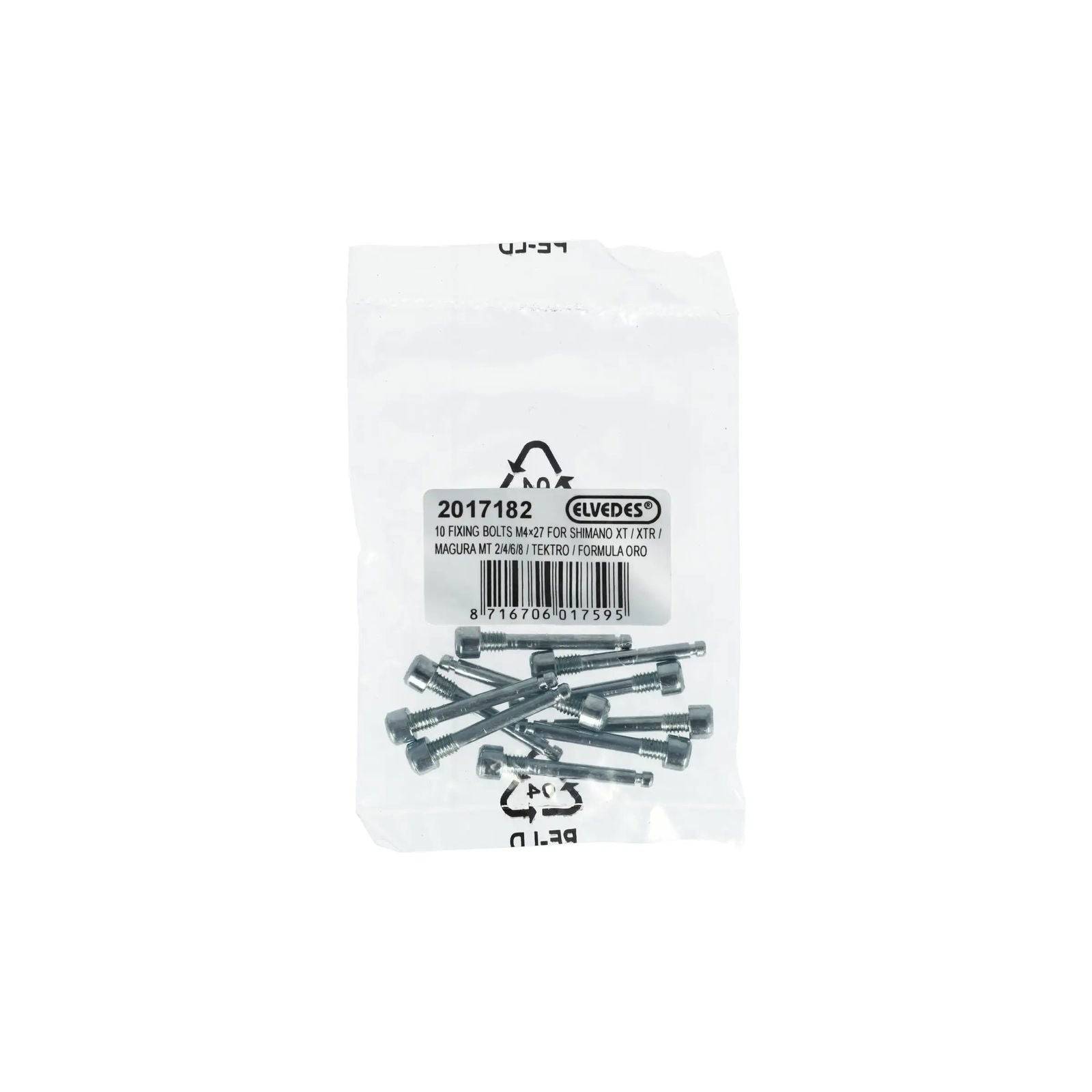 Bevestigingsbouten Elvedes M4×27 Voor Shimano Xt / Xtr, Magura Mt 2/4/6/8, Tektro, Formula Oro (10X) - Le coq wielerartikelen