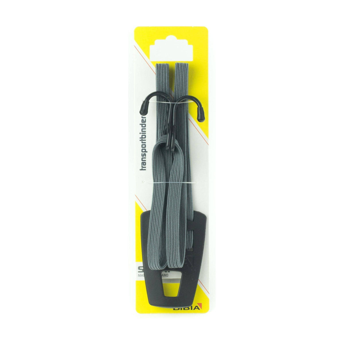 Bibia snelbinder Amazing Grey met haakjes voor voordrage, stevig en praktisch, geschikt voor fietsaccessoires en bevestiging.