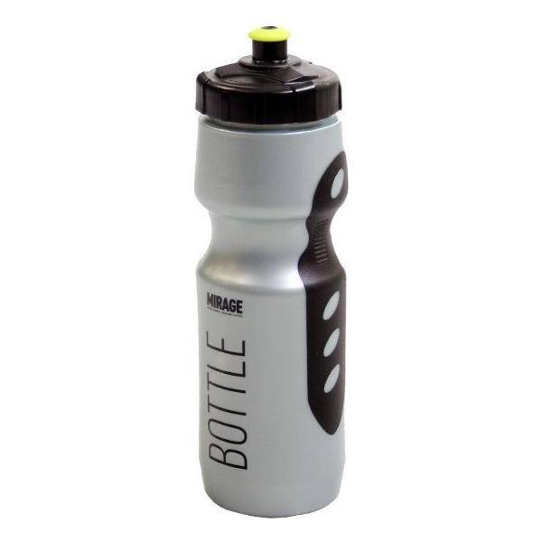 Mirage bidon van 700 ml in zilver met waterdichte afsluiting, geschikt voor sport en recreatief gebruik