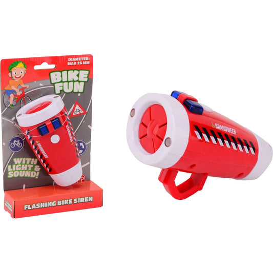 Bike Fun Brandweer Sirene Met Fietslamp - Le coq wielerartikelen