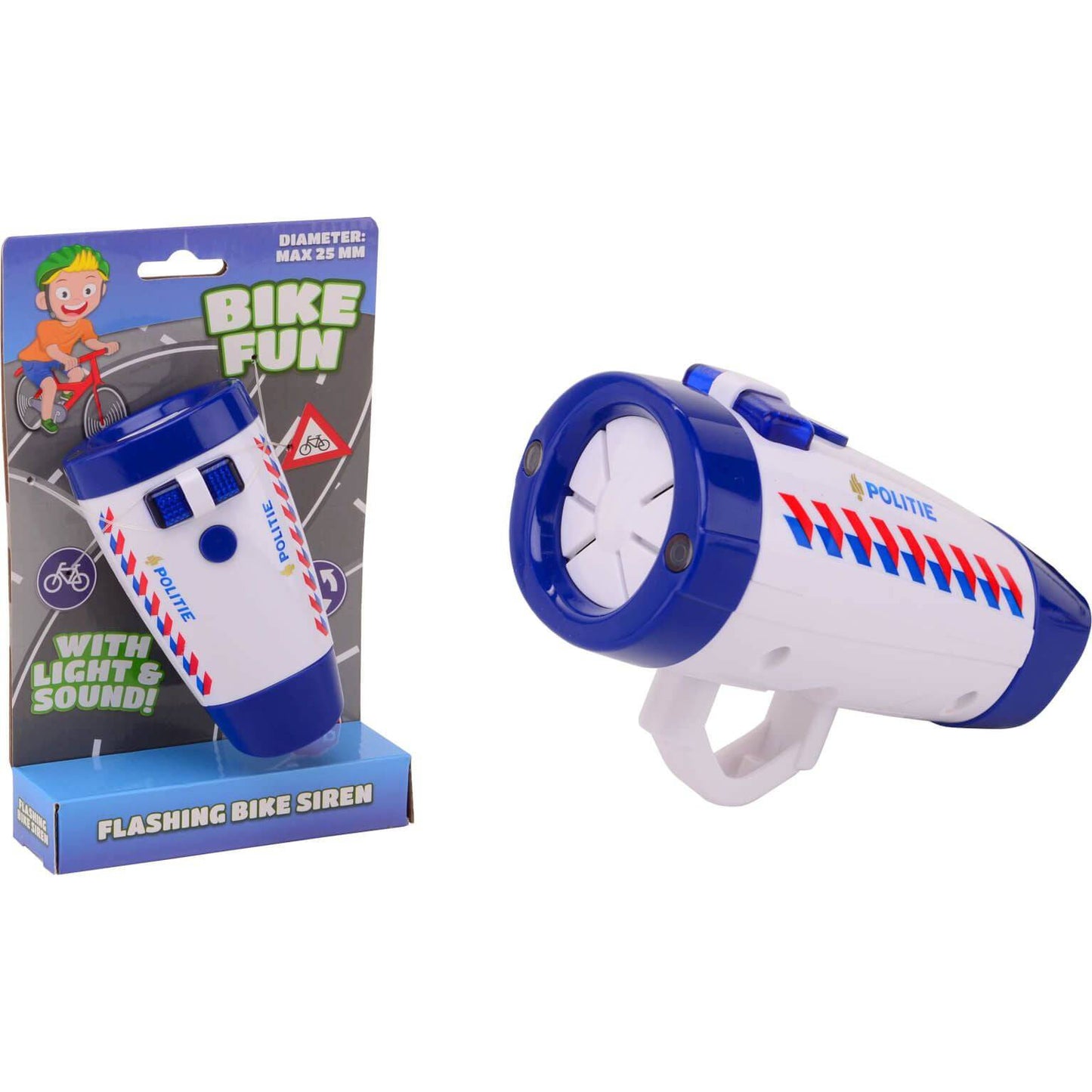 Bike Fun Sirene Met Fietslamp - Le Coq Wielerartikelen